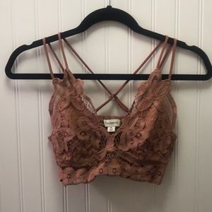 Pink Francesca’s Lauren Lace Bralette
